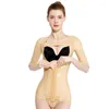 Dameshoeders Shapewear bodysuit vrouwen postoperatieve lichaam shaper arm slankere controle taille trainer stalen buikbuik afslankriem