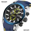 Наручные часы Мужские военные спортивные часы Мужские водонепроницаемые модные синие наручные часы с ремешком Sile Мужские роскошные лучшие бренды Luminous Dro Dhgarden Otwsa