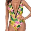 Maillot de bain AROHA Sexy femmes s Vintage col en V profond maillot de bain dos nu taille haute 230418