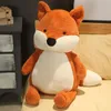 Poupées en peluche 35 cm doux et moelleux renard en peluche mignon dessin animé animal en peluche poupée fille saint valentin cadeau Kawaii canapé décoration oreiller 231117