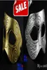 Antike römische griechische Kämpfer-Männermaske venezianische Karneval-Party-Maskerade-Halloween-Kostüm-Hochzeits-halbe Gesichtsmasken-Requisiten Goldsil5940992