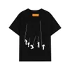 Mens Designer T-shirts Print Lifting Rope Letter Cotton Summer Tee Breathable Fashion Luxury Tops O Neck