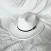 Cappelli a tesa larga Cappello a cilindro da cowboy a secchiello Stile punk europeo e americano lungo il fantastico rotolo da equitazione da donna 231117