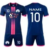 Ao ar livre camisetas 19 crianças camisas de futebol homens meninos roupas de futebol define manga curta crianças uniformes de futebol adulto crianças futebol tracksuit jersey 231117