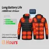 Men's Vests Men 21 Areas Heated Jacket USB Electric Heating Vest For women Winter Outdoor Warm Thermal Coat Parka Jacket Cotton jacket 231118