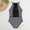 2023 Luxus-Designer-Bikini-Designer-Badebekleidung Damen-Badeanzüge Set Beach Bathing Zweiteiliges Set Bikinis Mesh Brief Stickerei Perspektive Spitze sexy Bademode S-XL