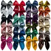 Headwear Hair Accessories 48pc/lot 4.5inch Velvet Bows With Clip For Girls Hair Accessories Hairpins Baby Buotique Curled Edge Bows Barrette Hairgrips 231118