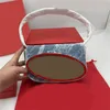 Bolso de moda para dama bolso de hombro de cuero liso jingle underarm diseñador metal esmaltado lindo colorido bolso de mano con solapa verde azul blanco XB009 E23