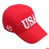 Feestmutsen American Flag Baseball Hat verstelbare VS Outdoor Sun geborduurde piekdop drop levering home tuin Feestelijke sup dhgarden dhmq0