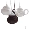Narzędzia do herbaty kawy Sile Infuser Kreatywność Teapot kształt wielokrotnego użytku filtra filtra torba zupa do domu akcesoria kuchenne 7 co dhgarden dhzkf