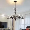 American Modern Minimalist Villa Living Room Crystal Chandelier Bedroom Candle Restaurant Led Lamp Indoor Lighting Luster Lamps