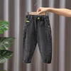 Jeans enfants garçons pantalons jeans pour enfants printemps et automne garçons pantalons de mode décontractés pantalons bébé pantalons longs 230418