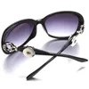 Bracelets de charme 2023 Bouton-instant bijoux Lunettes de soleil rétro lunettes ovales Eyewear Fit 18 mm pour femmes hommes