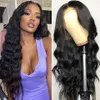 Chignons humanos 13x4 Body Wave Lace Front Peluca de pelo prearrancado 13X6 HD Pelucas frontales transparentes 4x4 5x5 6x6 Peluca de cierre 230417