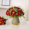 Dekorative Blumen Künstlicher Sonnenblumenstrauß aus Seide für Zuhause, Braut, Hochzeit, Auto, Party, Festival, Geschenke, DIY-Vasendekor