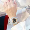 Zegarek sportowy na rękę na rękę mody wodoodporne dla mężczyzn cyfrowe dla mężczyzn Data Guma gumowa pasek sportowy