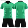 Collectable Football jerseys 22/23 Men soccer reree uniform V neck Collar Football Reree Clothes Short Seve Judge Shirt Shorts Suit Q231118