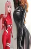 Sexy Zero Two Costume Cosplay Darling in the Franxx Klaxosaur Princess Halloween Black Cat Supereroe Completo femminile Tuta Donna G03679684