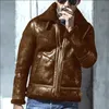 Herrjackor män Autumn Winter Thicken Warm Loose Fake Päls Outwear Hip Hop Vintage Coat Male Teen Teen Casual Jacket S5XL 231118