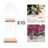 パーティーデコレーション10 stks clear acryl plaatskaarten gast borden kaarten voor bruiloftレセプティ