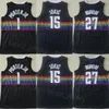 City Basketball Jersey Ganhou Homem Tudo Costurado Michael Porter Jr 1 Jamal Murray 27 Para Fãs Esportivos Declaração Respirável Preto Roxo Branco Vermelho Azul Marinho Azul Qualidade Superior