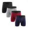 Underbyxor 2st/Lotcotton Men's trosor underkläder Boxershortslong Ben Comfort European och American Sports Plus5xl