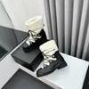 Botas de design de luxo canal moda feminina decoração vintage botas de neve botas martin botas casuais meias botas