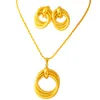 Halsbandörhängen Set African of Gold Color Rings for Bride Habesha Eritrea Small and Etiopian Jewelry Wedding Present