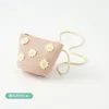 Verão Little Daisy Chapéu de palha infantil Conjunto de viagens soldado solar chapéu de sol chapéu de sombra + bolsa