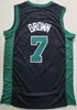 City Basketball Earned Jrue Holiday Jersey 4 Man Jayson Tatum 0 Jaylen Bruin 7 Ademend Volledig gestikt Klassiek Statement Team Zwart Groen Wit Topkwaliteit In de uitverkoop