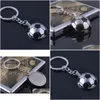 Party Favor Metal Sports Soccer Football Mens Nieuwheid Trinket Keychain Keyrings Alloy Key Chain Car Ring Grappige geschenken ZA5862 Drop Del Dh86Q