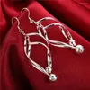 Bengelen oorbellen zilveren kleurbladeren lange kwamen dames dames multi-verdiepingen tellende holle grote hangerse mode sieraden geschenken