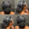 Hair pieces 4B 4C Afro Kinky Curly Clip In Human 100 Mongolian Natural Black Ins Bundle YouMay 231113