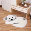 Teppich Cartoon Wollähnlicher Koala Tierform Teppichmatte Matratze Wohnzimmer Arbeitszimmer Schlafzimmer Sofamatte Künstlicher Flauschiger Teppich 60x90cm 231117