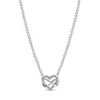 Pandoras necklace S925 Sterling Silver Diamond Heart Hollow Infinite Symbol MOM Letter Necklace Women's Fashion Designer pandoras charms necklace