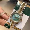 Несколько цветов женские часы President Diamond Bezel Shell Face Женские часы Datejust Jubilee 2813 Часы из нержавеющей стали Самые низкие A191O