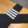 Nya babystrumpor Kontrast Stripe Design Toddler Socks Kids Designer Kläder Vinter Boy Girl Slang Varma barn Pantyhose