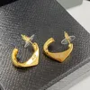 Designers Gold Triangle Earrings Stud For Women Pendant Earring Jewelry Fashion Ear Studs P Hoop Earring Woman Designer Earrings 2311183BF