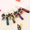 Children's Day Cartoon Key Rings Boys and Girls Animal Doll bear Acrylic Metal Car Backpack Hanging Drop Charm Keychain Toy Gift Jewelry Accessories Wholesale