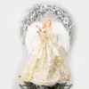 Dekoracje świąteczne 16 "Angel Christmas Angel Doll Figurine Figurina Ozdoby świąteczne rzemiosła ze skrzydłem domowe Dekoracje Natal Dekreacje świąteczne 231117