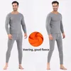 Women's Thermal Underwear Sets Men Winter Long John Plus Velvet Thickening Inner Wear Fleece Keep Warm Lingerie Size L4XL 231117