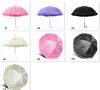 Parapluie de bâton à volants cosplay lolita princesse Umbrella Sunshade Retro Parasol Bride Wedding Layer Lace Umbrella D23-75