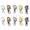 50pcs 10/12/14mm Lobster Clasps Hooks For Necklace Metal Iron Gold Color Jump Rings End Clasps Connectors Diy Jewelry Supplies Jewelry MakingJewelry Findings