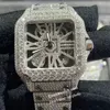 Cartis 5 styles nouveau squelette Vvs Moissanite montre-bracelet glacé Pass Diamonds Test Eta luxe saphir montres or rose argent automatique glacé montres