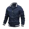 Jaquetas masculinas moda masculina blusão jaqueta branca casual jaqueta masculina ao ar livre impermeável esportes casaco primavera verão bombardeiro jaqueta masculina roupas 231118