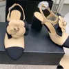 Damese kledingschoenen Designer Sandalen met dikke hielhoogte 2 cm/7 cm koehide slingbacks dames verstelbare enkelgespits trouwschoenen retro slippers meisjes voor feest