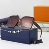 Modedesigner Lou Vut Luxury Solglasögon 2021 Nya polariserade solglasögon Kvinnor Frameless Live Flat Driving Glasses rakt