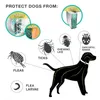 犬の首輪は、ペットのために調整可能、ティックカラーとダニの襟をリースする8か月保護適切な大きな犬子犬猫犬のアクセサリー231117