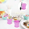 Confezione regalo Tazza per mousse Tazze da dessert Set di piatti in vetro Yogurt Piatti usa e getta Fioriera Contenitore per torte Scatola porta muffin