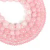 Natural Stone Beads Pink Rose Quartz Crystal Round Beads for Jewelry Making Diy Bracelet Accessories Strand 4 6 8 10 12mm Fashion JewelryBeads beads crystals rose